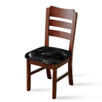 Black Snake Print Chair Cushion Cover