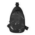 Black Snake Print Sling Bag