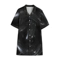 Black Snake Print Cotton Hawaiian Shirt