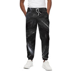 Black Snake Print Cotton Pants