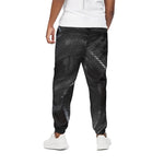 Black Snake Print Cotton Pants