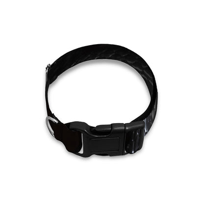 Black Snake Print Dog Collar