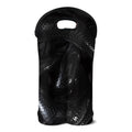 Black Snake Print Double Neoprene Wine Tote