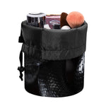 Black Snake Print Drawstring Makeup Bag