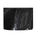 Black Snake Print Drum Lamp Shade