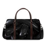 Black Snake Print Duffle Bag