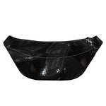Black Snake Print Fanny Pack