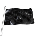 Black Snake Print Flag