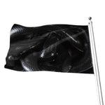 Black Snake Print Flag