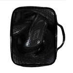 Black Snake Print Front Pocket Bible Bag