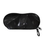 Black Snake Print Glasses Case