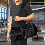 Black Snake Print Gym Bag