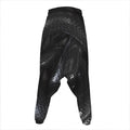 Black Snake Print Hammer Pants