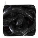 Black Snake Print Hand Towel