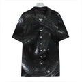 Black Snake Print Hawaiian Shirt