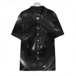 Black Snake Print Hawaiian Shirt