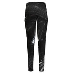Black Snake Print High-Waisted Pocket Leggings