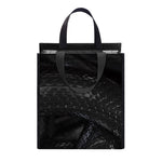 Black Snake Print Insulated Lunch Tote