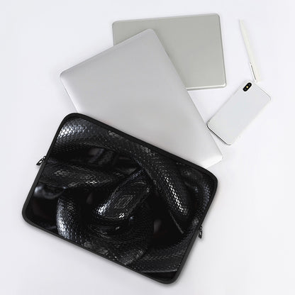 Black Snake Print Laptop Sleeve