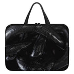 Black Snake Print Laptop Sleeve With Handle