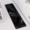 Black Snake Print Long Kitchen Mat