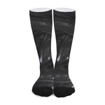 Black Snake Print Long Socks