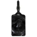 Black Snake Print Luggage Tag