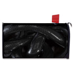 Black Snake Print Mailbox Cover