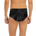 Black Snake Print Men's Briefs