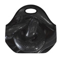 Black Snake Print Neoprene Lunch Bag