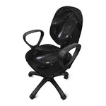 Black Snake Print Office Chair Cover