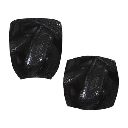 Black Snake Print Office Chair Cover