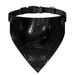 Black Snake Print Over The Collar Dog Bandana
