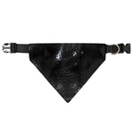Black Snake Print Over The Collar Dog Bandana