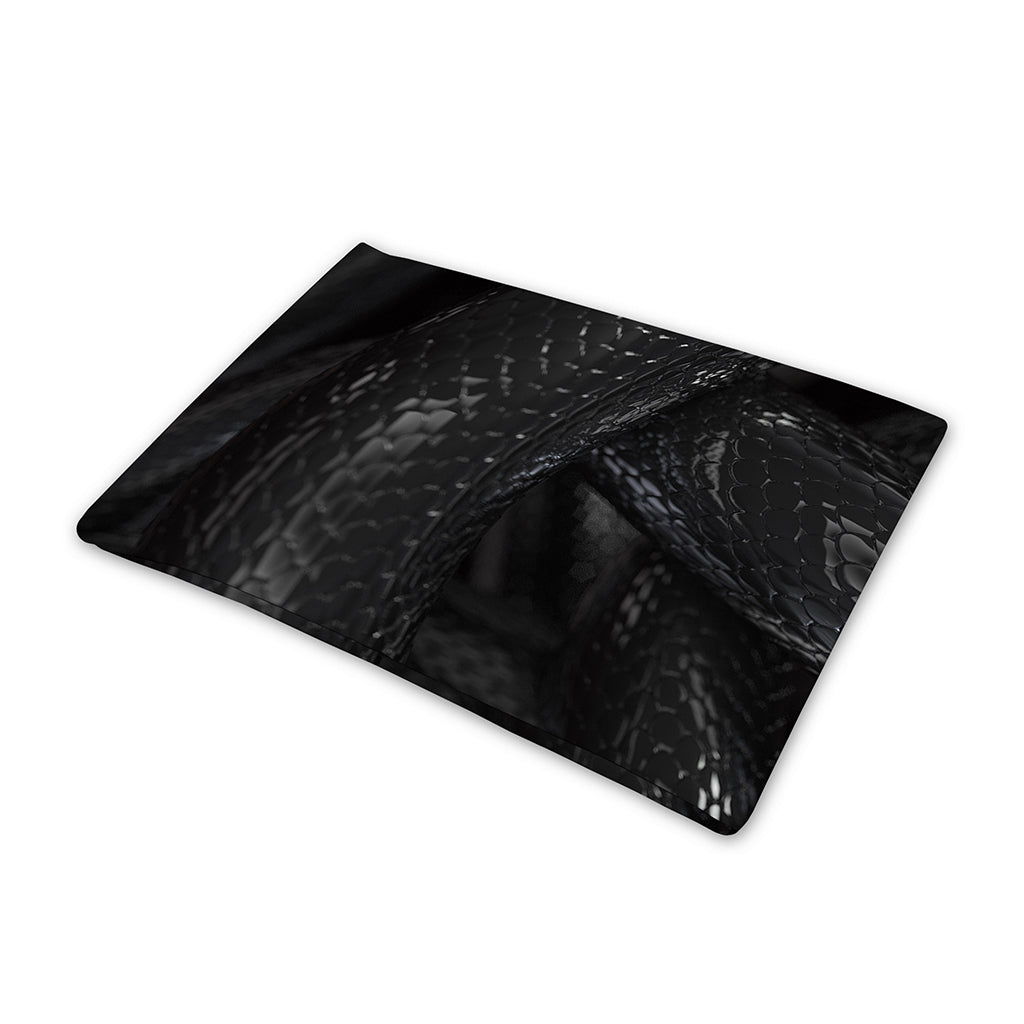 Black Snake Print Pet Cooling Mat Cover