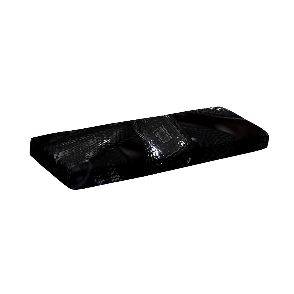 Black Snake Print Piano Keyboard Cover