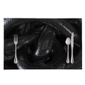 Black Snake Print Placemat
