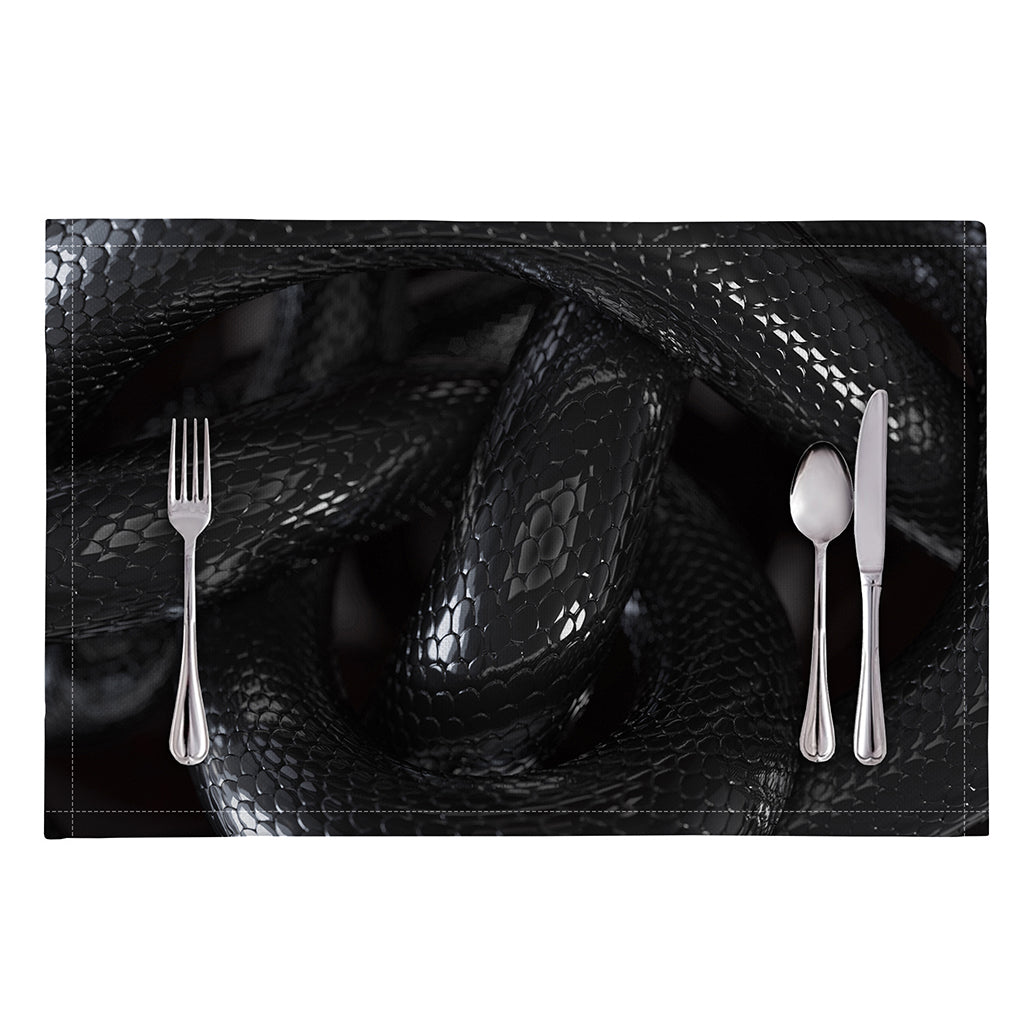 Black Snake Print Placemat