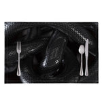 Black Snake Print Placemat