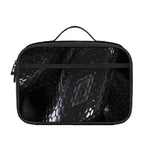 Black Snake Print Portable Lunch Bag