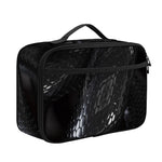 Black Snake Print Portable Lunch Bag