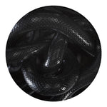 Black Snake Print Round Blanket
