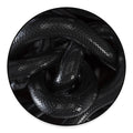 Black Snake Print Round Floor Mat