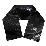 Black Snake Print Scarf