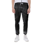 Black Snake Print Scuba Joggers