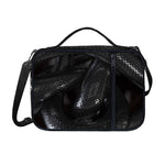 Black Snake Print Shoulder Strap Bible Bag