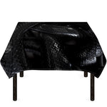 Black Snake Print Tablecloth