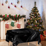 Black Snake Print Tablecloth