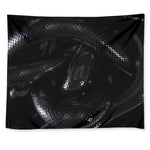 Black Snake Print Tapestry