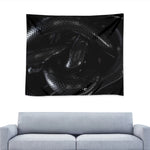 Black Snake Print Tapestry